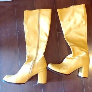 Yellow gogo boots